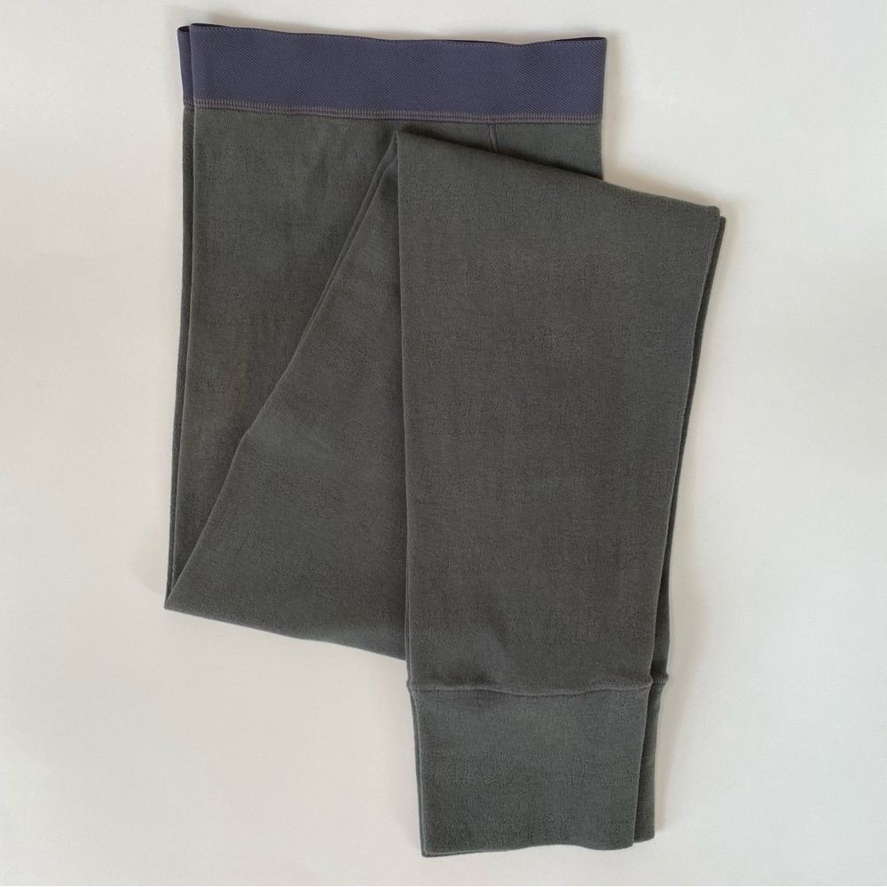 Skims Logo Pointelle Legging - Slate - 4x / Comfy Cotton Blue Loungewear